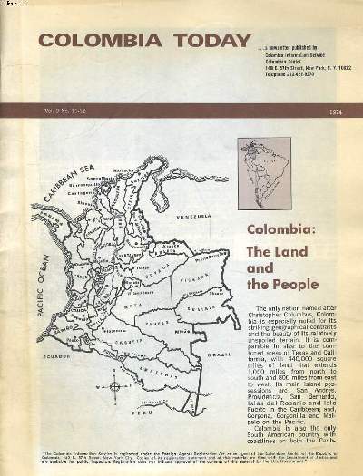 COLOMBIA TODAY, A NEWSLETTER, VOL. 9, N11-12