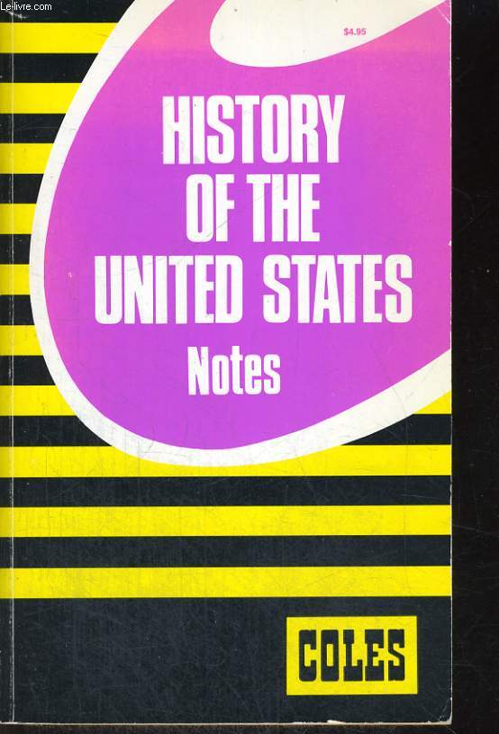 HISTORY OF THE UNITED STATES, NOTES