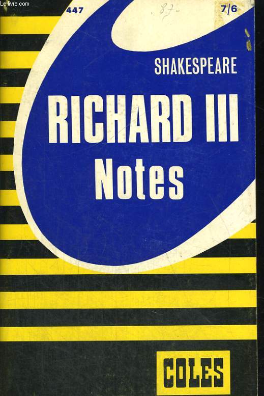 RICHARD III. NOTES.