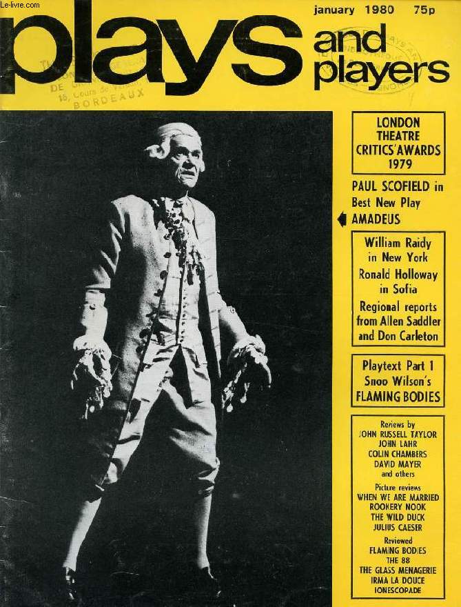 PLAYS AND PLAYERS, VOL. 27, N 4 (316), JAN. 1980 (Contents: Plays and players 1979 AwardsThe Great Stone Face (New York) William A Raidy Bulgarian bonanza Ronald Holloway Exciting prospects Don Carleton Healthy scene Allen Saddler Reviews...)