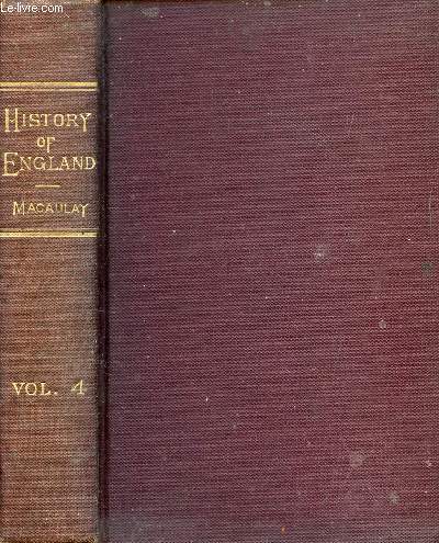 THE HISTORY OF ENGLAND FROM THE ACCESSION OF JAMES II, VOL. IV