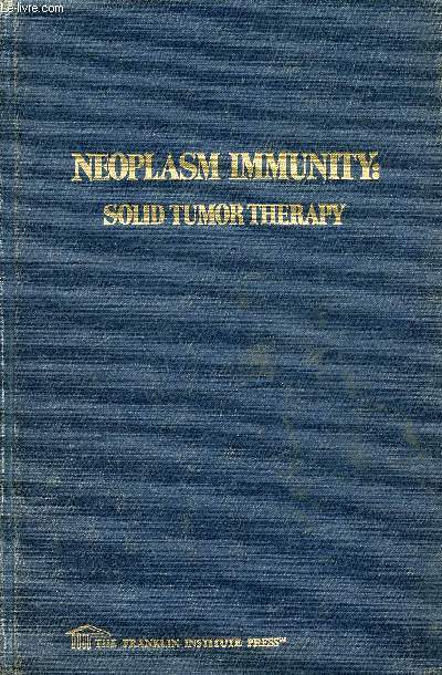 NEOPLASM IMMUNITY: SOLID TUMOR THERAPY