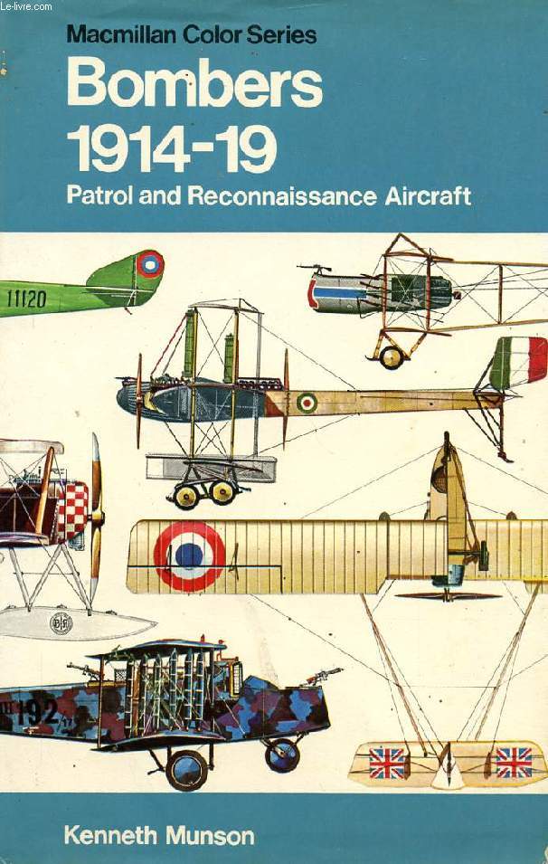 BOMBERS PATROL AND RECONNAISSANCE AIRCRAFT, 1914-1919