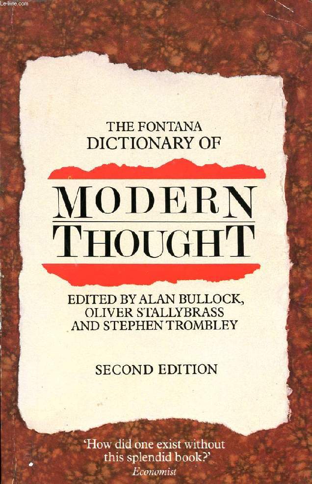 THE FONTANA DICTIONARY OF MODERN THOUGHT