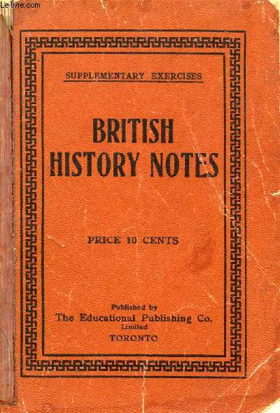 BRITISH HISTORY NOTES