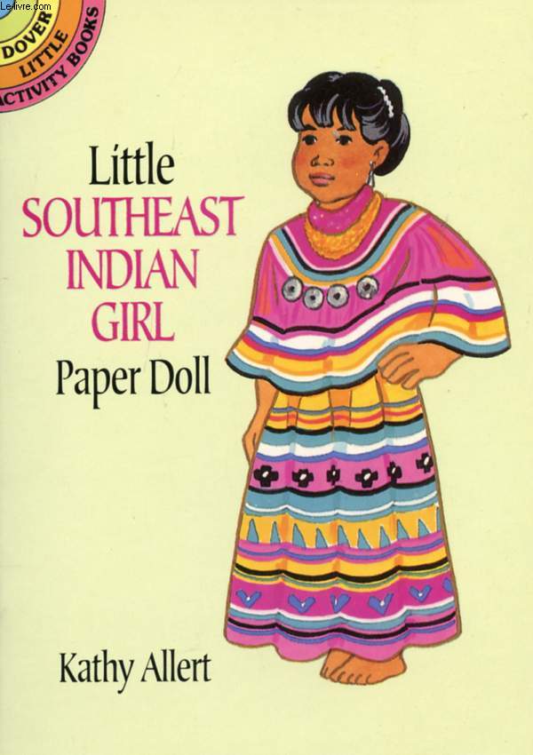 LITTLE SOUTHEAST INDIAN GIRL, PAPER DOLL