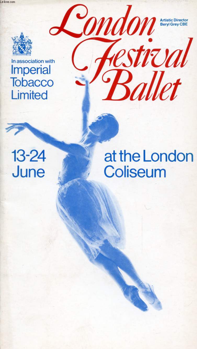 LONDON FESTIVAL BALLET, AT THE LONDON COLISEUM (PROGRAMME)