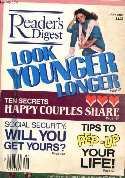 READER'S DIGEST, JULY 1988 (Contents: 