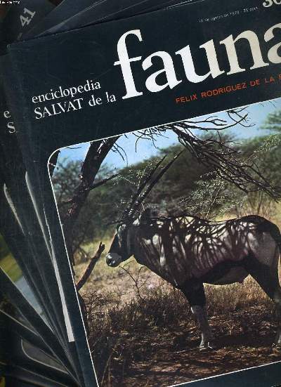 ENCICLOPEDIA SALVAT DE LA FAUNA : 17 FASCICULES, N 30, N 33 A N 48 + ELEMENTS DE RELIURE.