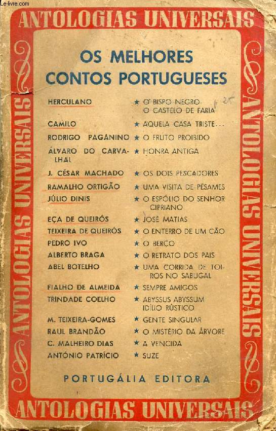 OS MELHORES CONTOS PORTUGUESES, 1a SERIE