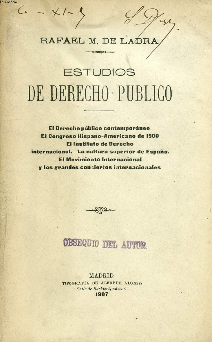ESTUDIOS DE DERECHO PUBLICO