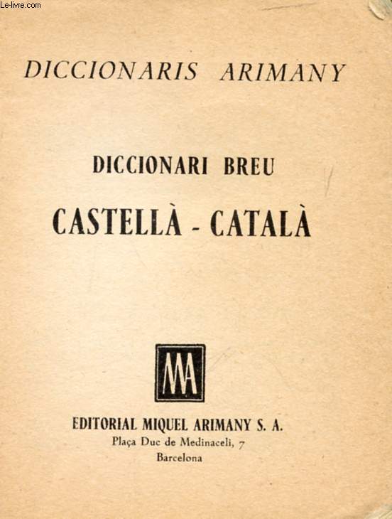 DICCIONARI BREU CASTELLA-CATALA / CATALA-CASTELLA