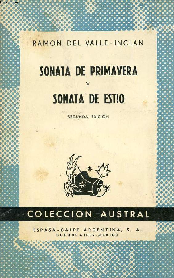 SONATA DE PRIMAVERA, SONATA DE ESTIO, COLECCIN AUSTRAL, N 430