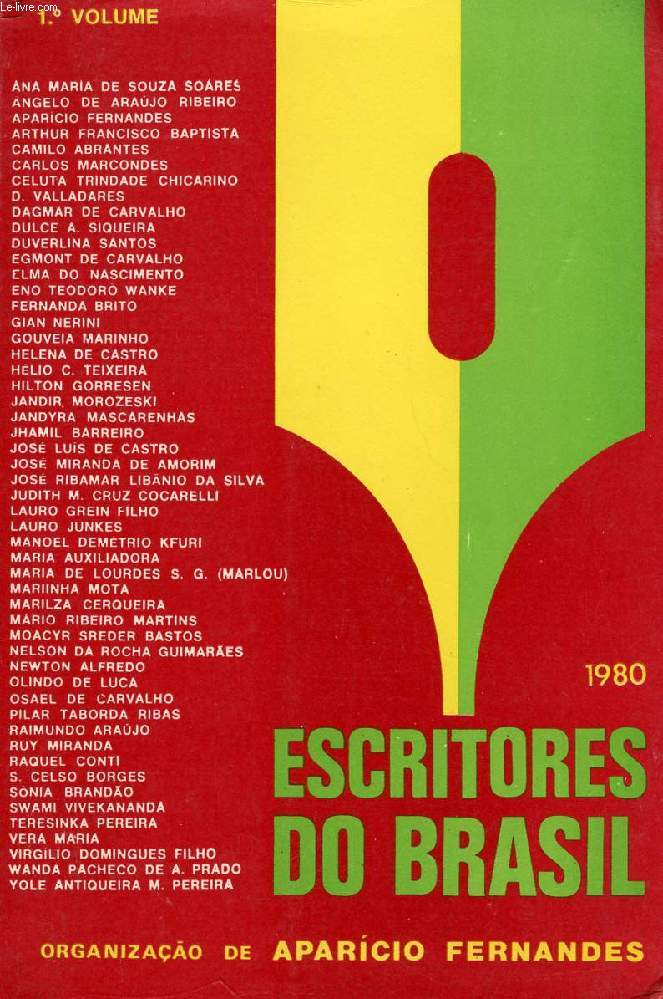 ESCRITORES DO BRASIL, 1980, 1 VOLUME