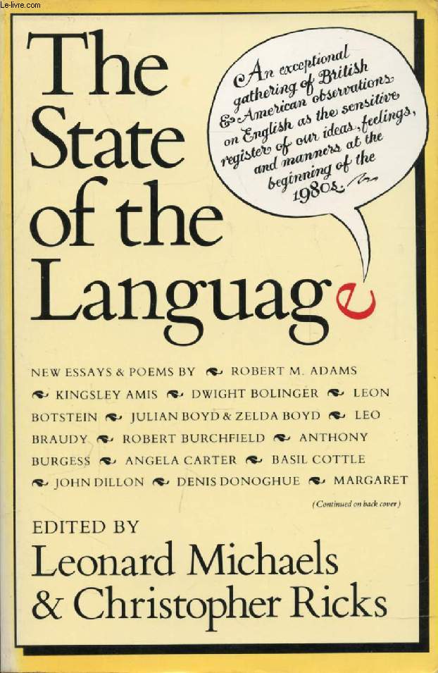 THE STATE OF THE LANGUAGE