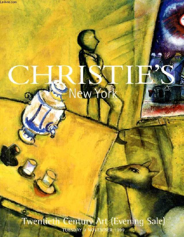 CHRISTIE'S, NEW YORK, TWENTIETH CENTURY ART (Evening Sale) (CATALOGUE, 9224)