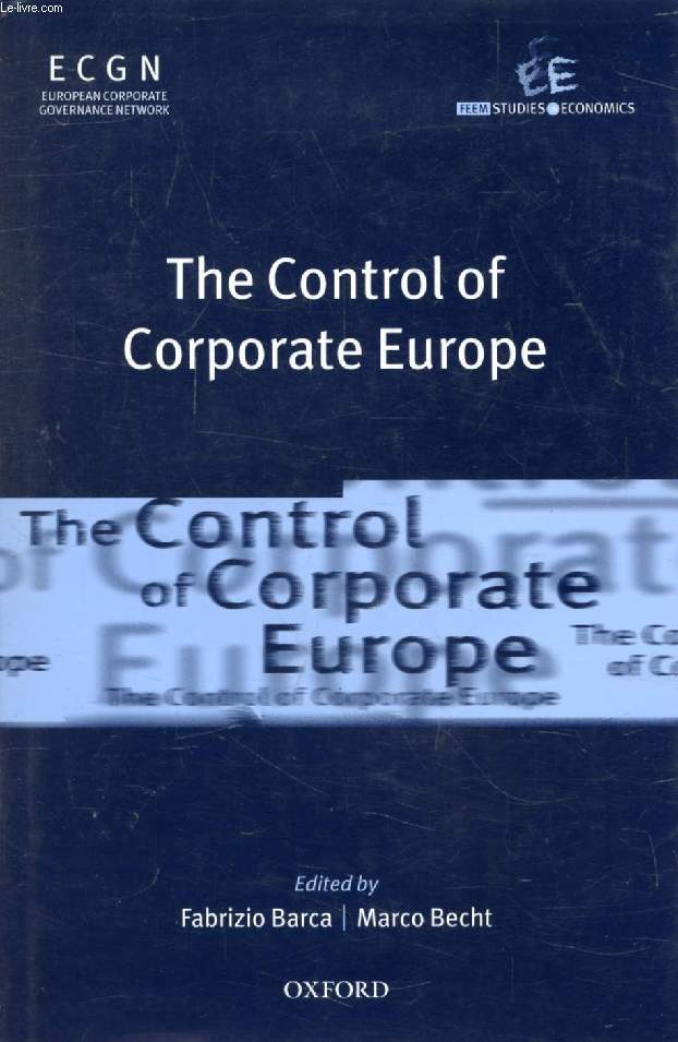 THE CONTROL OF CORPORATE EUROPE