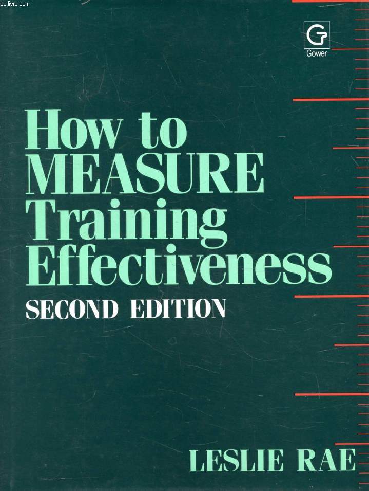 HOW TO MEASURE TRAINING EFFECTIVENESS