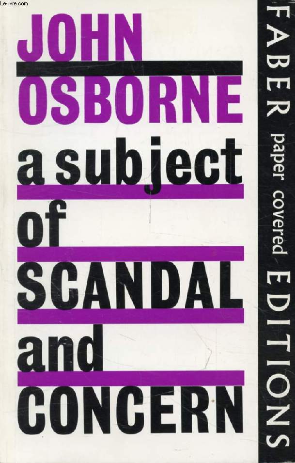 A SUBJECT OF SCANDAL AND CONCERN, A Play for Television
