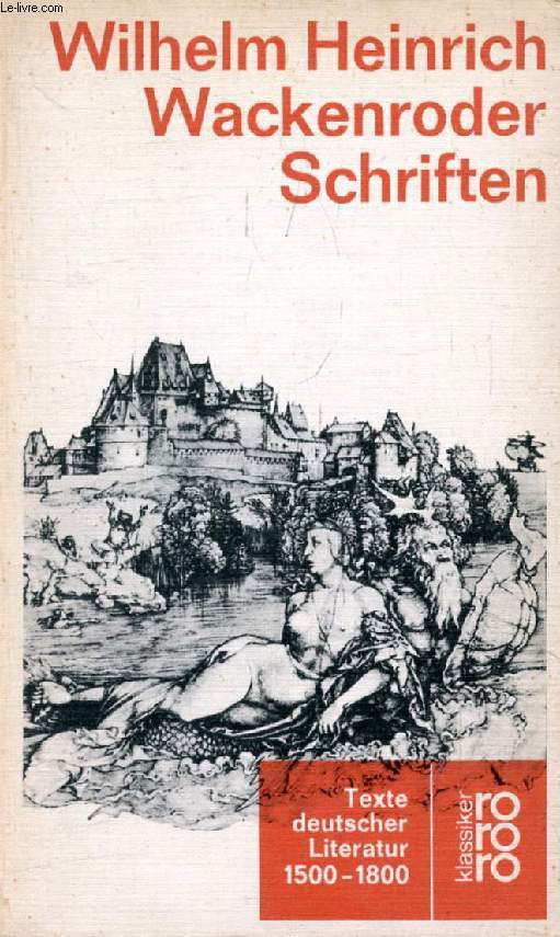 SMTLICHE SCHRIFTEN (TEXTE DEUTSCHER LITERATUR, 1599-1800)
