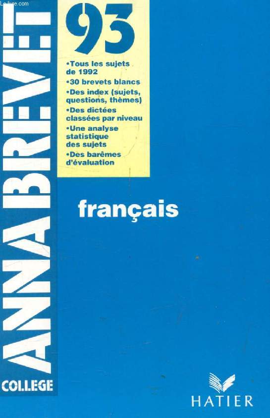ANNABREVET 93, FRANCAIS