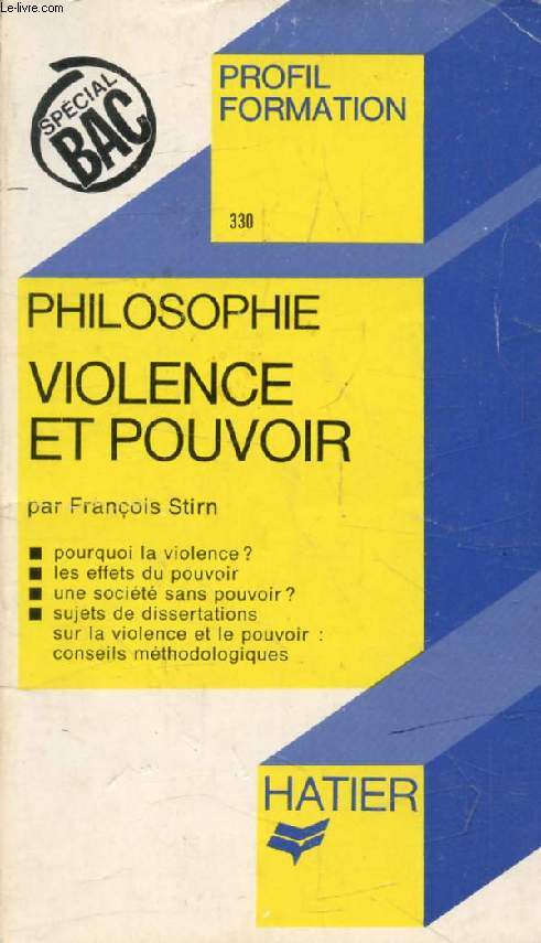 VIOLENCE ET POUVOIR (Profil Formation, 330)