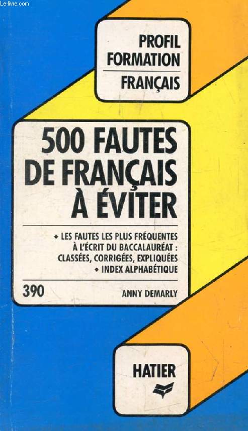 500 FAUTES DE FRANCAIS (Profil Formation, 390)
