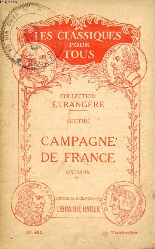 CAMPAGNE DE FRANCE (Traduction) (Les Classiques Pour Tous)