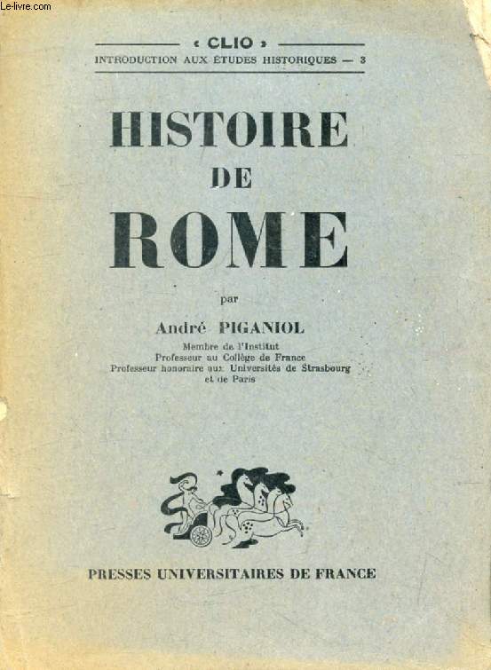 HISTOIRE DE ROME (Clio)