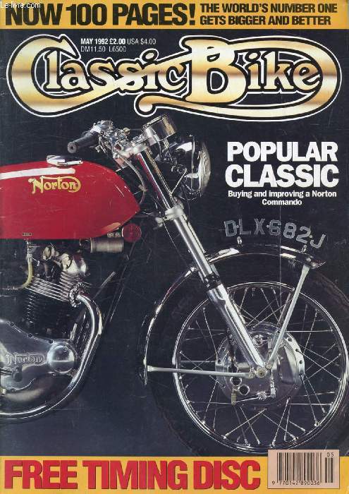 CLASSIC BIKE, N 148, MAY 1992 (Contents: Popular classic, buying and improving a Norton Commando. BMW R69 & R60/5. Jack Findlay. Sixties-style special. Moto Guzzi Falcones...)