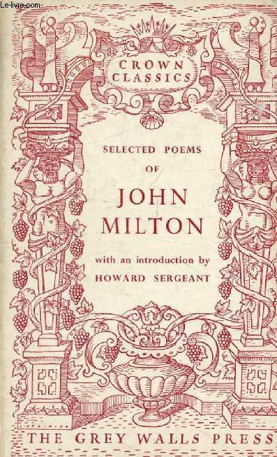 A SELECTION OF POEMS BY JOHN MILTON