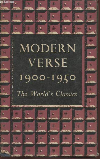 Modern verse 1900-1950
