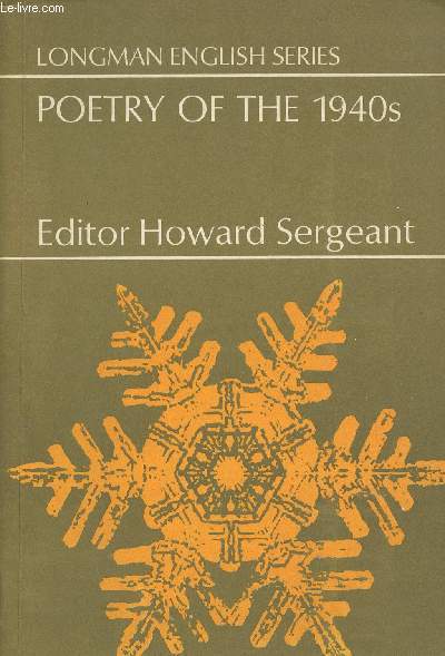 Poetry of the 1940s - an anthology