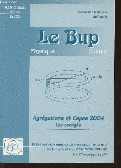 Le Bup physique chimie- n872- Mars 2005