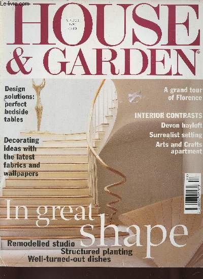 House & garden, March 1997, vol. 52, n3 : In great shape. Exhibition : Baroque paintings on show at the National Gallery, par Celina Fox - A house of its time : Back to 1854 and to the vicar and his wife differing over their new home, par James Maclean