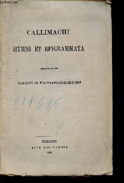 Hymni et Epigrammata