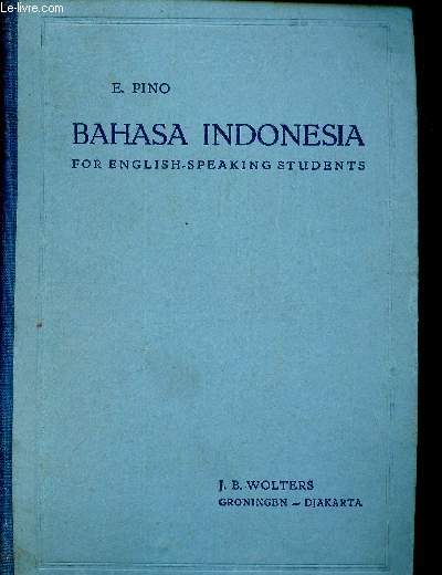 Bahasa Indonesia for English-speaking students