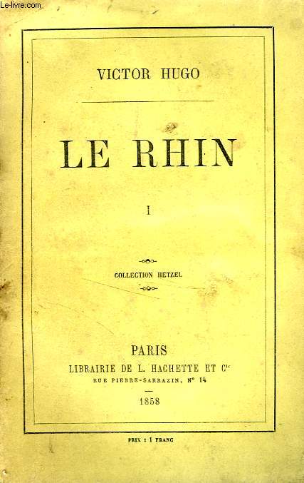 LE RHIN, 4 TOMES