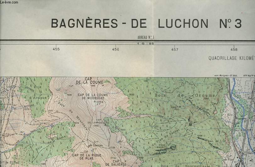 INSTITUT GEOGRAPHIQUE NATIONAL 1:20 000 BAGNERE-DE-LUCHON N3