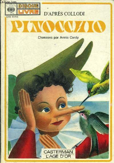 Livre disque 45t / Pinocchio