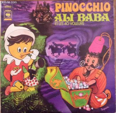 Pochette disque vinyle 33T - Ali baba / Pinocchio