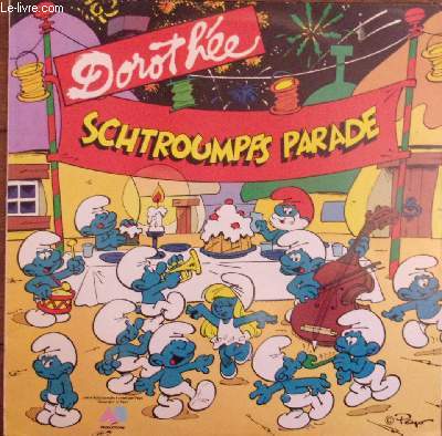 disque vinyle 33t - Schtroumpfs parade