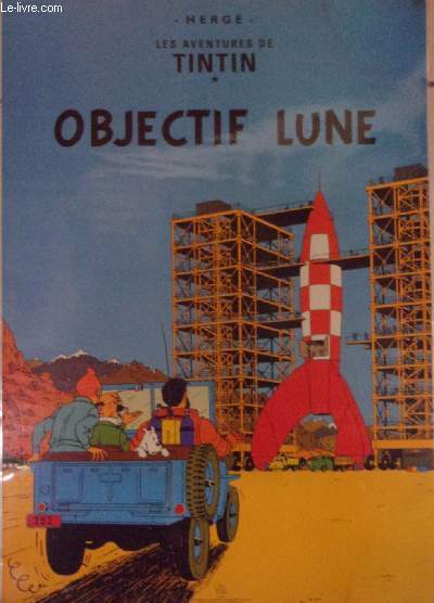Affiche Tintin : Objectif Lune
