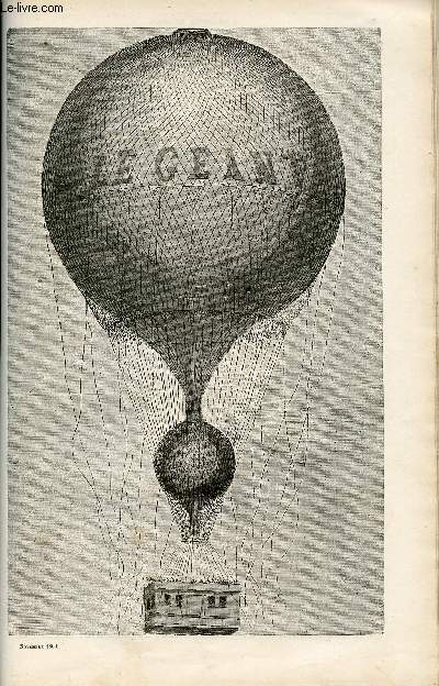 L'ami de la jeunesse et des familles - nouvelle srie - mensuel Novembre 1863 - Le Ballon Le Gant
