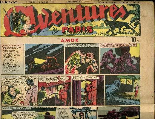 Aventures (Paris-Jeunes) - Hebdomadaire n87 - 3 fvrier 1948