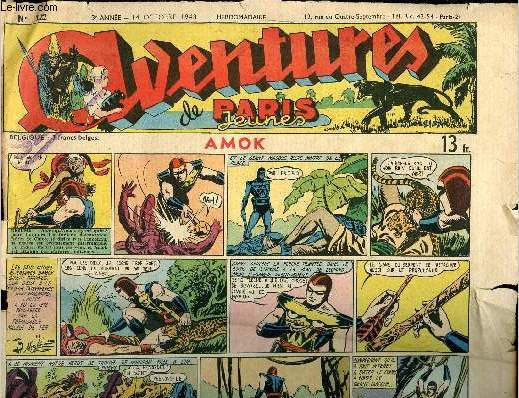 Aventures (Paris-Jeunes) - Hebdomadaire n122 - 14 octobre 1948