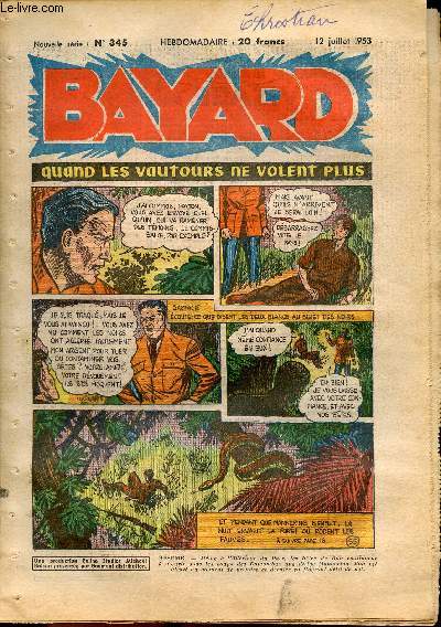 Bayard, nouvelle srie - Hebdomadaire n345 - 12 juillet 1953