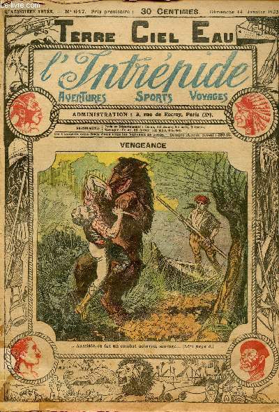 L'intrpide - n 647 - 14 janvier 1923 - Vengeance par Elie Monfort