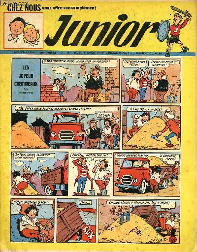 Junior (Complment Chez Nous) - Anne 1960 - n14 + 47  52 - du 7 avril au 29 dcembre 1960 -