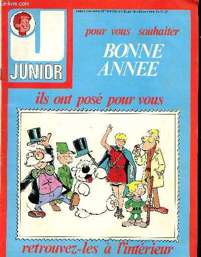 Junior (Complment Chez Nous) - Anne 1977 - n1  17 + 20  30 + 32  34 + 36  42 + 44 + 46  48 + 51 + 52 - du 30 dcembre 1976 au 22 dcembre 1977